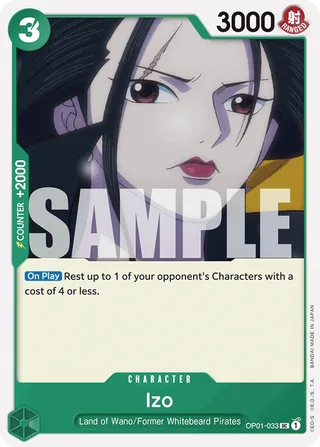Izo (Tournament Pack Vol. 2) [Winner] #OP01-033-tournament-pack-vol-2-winner · One Piece Promotion Cards One Piece card