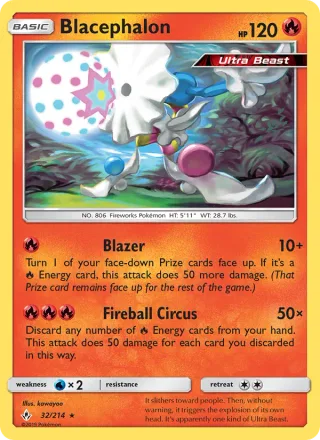 Blacephalon #32 · Unbroken Bonds Pokémon card