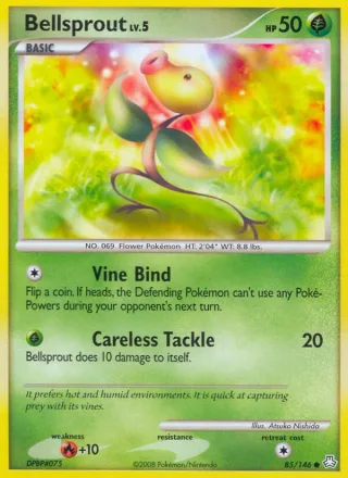 Bellsprout #85 · Legends Awakened Pokémon card