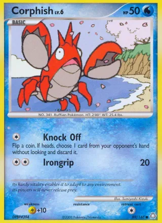 Corphish #89 · Legends Awakened Pokémon card