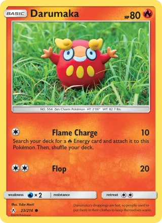 Darumaka #23 · Unbroken Bonds Pokémon card