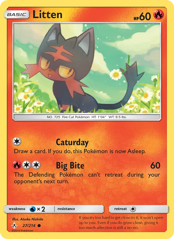 Litten full card art