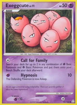 Exeggcute #93 · Legends Awakened Pokémon card