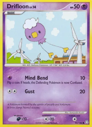 Drifloon #92 · Legends Awakened Pokémon card