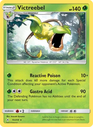 Victreebel #15 · Unbroken Bonds Pokémon card