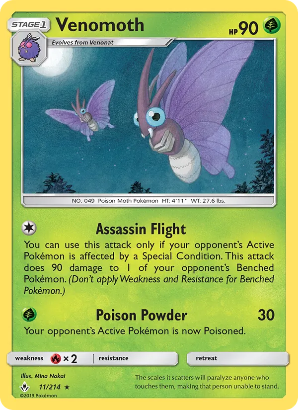 Venomoth full card art