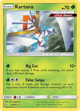Kartana #19 · Unbroken Bonds Pokémon card