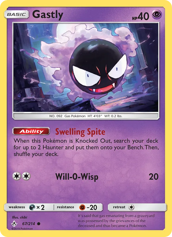 Gastly full card art