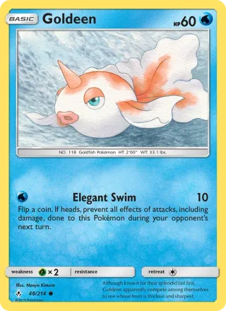 Goldeen #48 · Unbroken Bonds Pokémon card