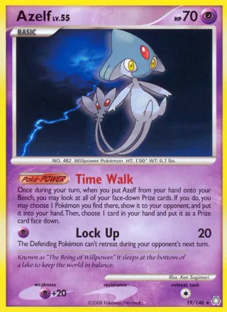 Azelf #19 · Legends Awakened Pokémon card