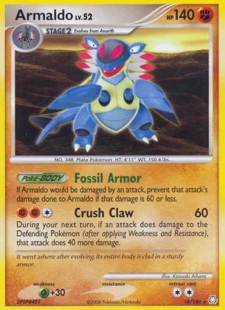 Armaldo #18 · Legends Awakened Pokémon card