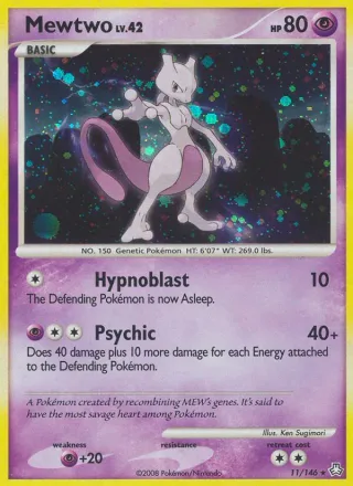 Mewtwo #11 · Legends Awakened Pokémon card