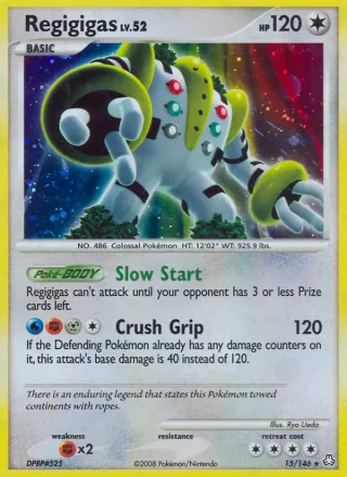 Regigigas #15 · Legends Awakened Pokémon card