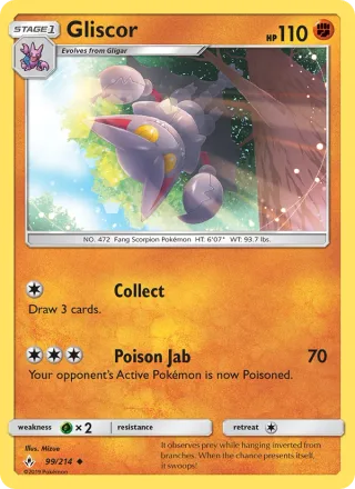 Gliscor #99 · Unbroken Bonds Pokémon card