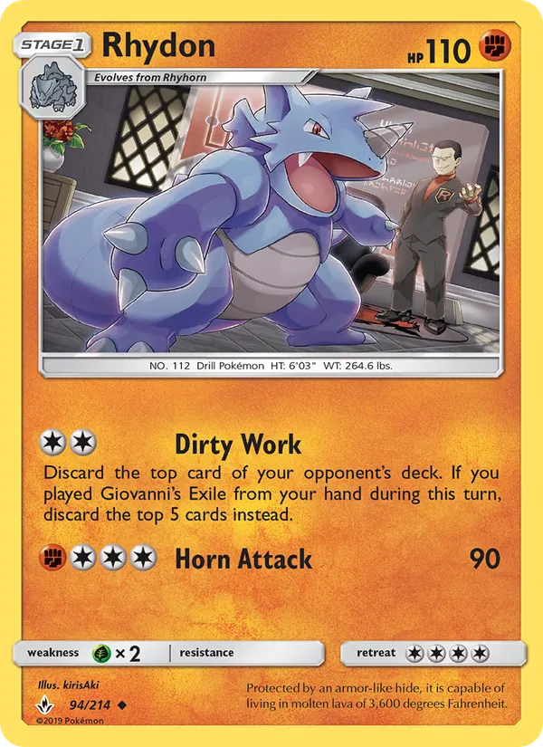 Rhydon full card art