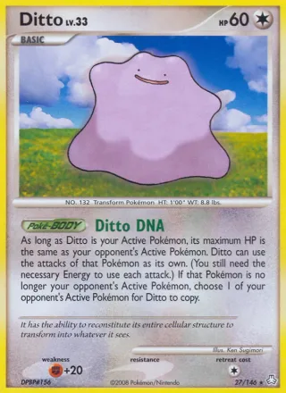 Ditto #27 · Legends Awakened Pokémon card