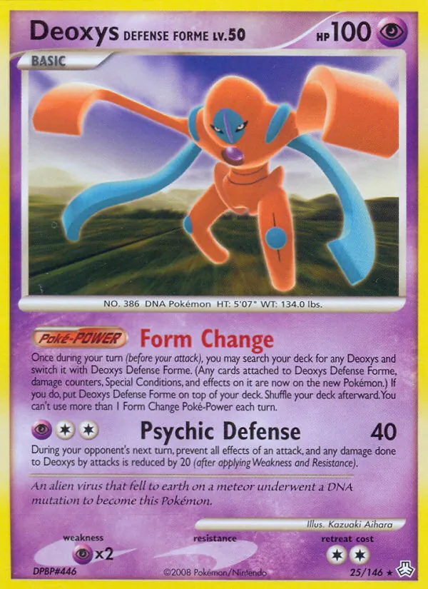 Deoxys Defense Forme full card art