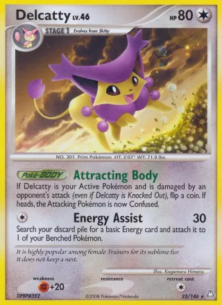 Delcatty #23 · Legends Awakened Pokémon card