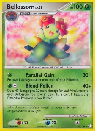 Bellossom #20 · Legends Awakened Pokémon card