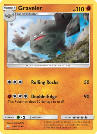 Graveler #88 · Unbroken Bonds Pokémon card