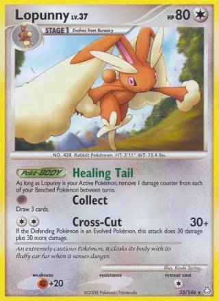 Lopunny #33 · Legends Awakened Pokémon card