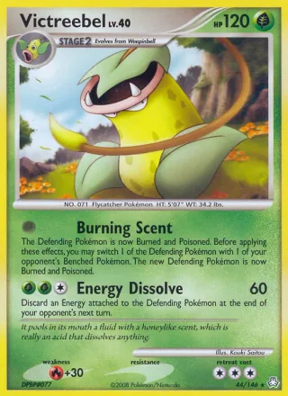 Victreebel #44 · Legends Awakened Pokémon card
