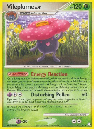 Vileplume #45 · Legends Awakened Pokémon card