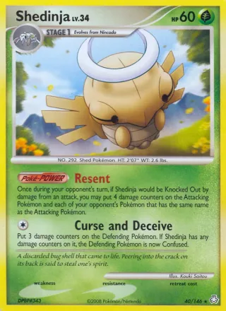 Shedinja #40 · Legends Awakened Pokémon card