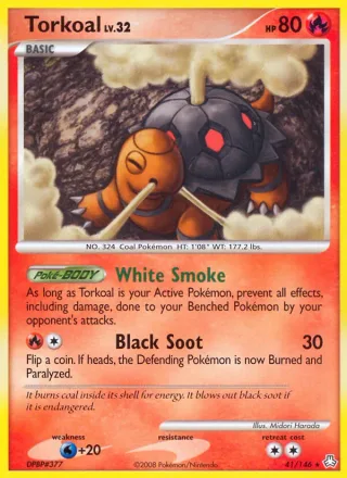 Torkoal #41 · Legends Awakened Pokémon card