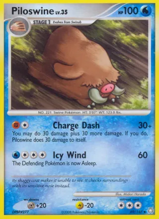 Piloswine #69 · Legends Awakened Pokémon card