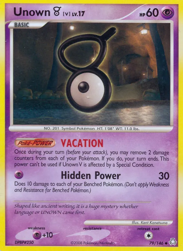Unown V full card art