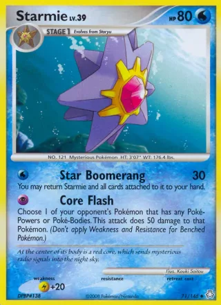 Starmie #71 · Legends Awakened Pokémon card