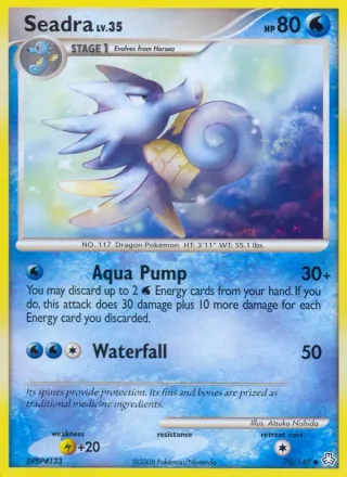 Seadra #70 · Legends Awakened Pokémon card