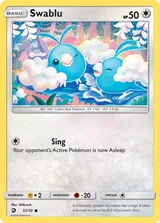 Swablu · Dragon Majesty Pokémon card