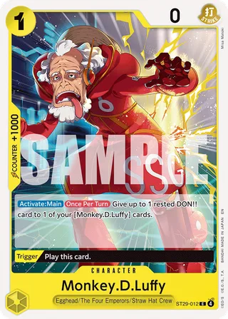 Monkey.D.Luffy #ST29-012 · ST-29: Starter Deck 29 Egghead One Piece card