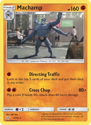 Machamp #13 · Detective Pikachu Pokémon card