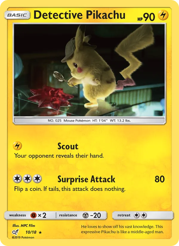 Detective Pikachu full card art