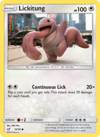 Lickitung #16 · Detective Pikachu Pokémon card