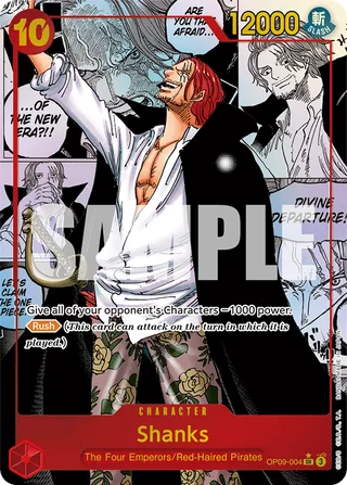 Shanks (Manga) #OP09-004-manga · Emperors in the New World One Piece card