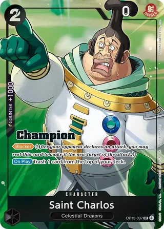 Saint Charlos (Winner Card Set Vol. 1) #OP13-087-winner-card-set-vol-1 · One Piece Promotion Cards One Piece card