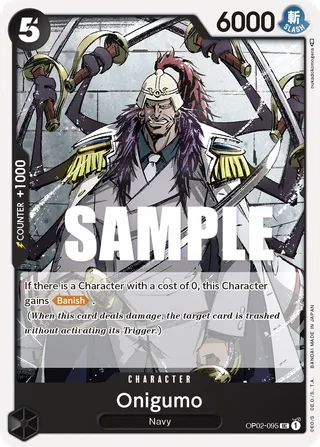 Onigumo #OP02-095 · Paramount War Pre-Release Cards One Piece card