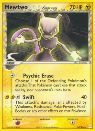 Mewtwo δ #24 · Holon Phantoms Pokémon card