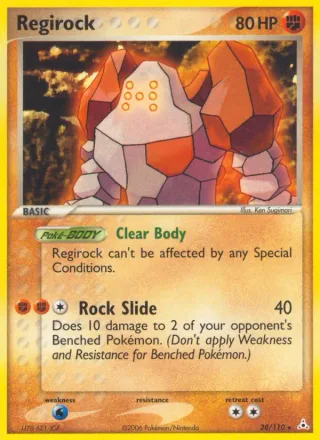Regirock #28 · Holon Phantoms Pokémon card