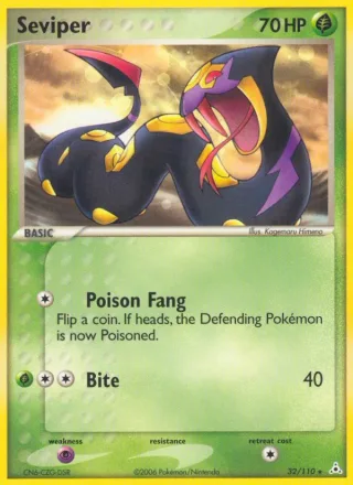 Seviper #32 · Holon Phantoms Pokémon card