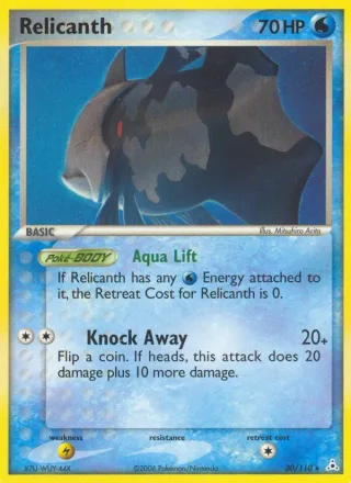 Relicanth #30 · Holon Phantoms Pokémon card