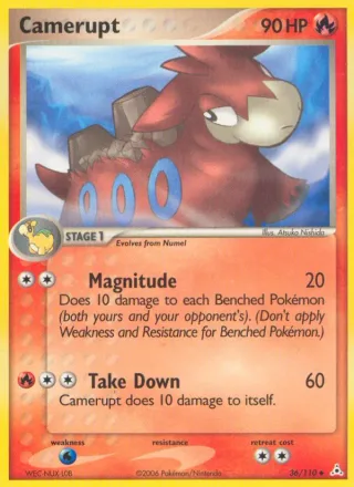 Camerupt #36 · Holon Phantoms Pokémon card