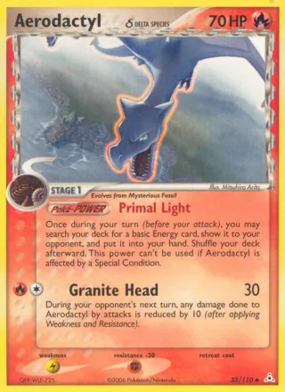 Aerodactyl δ #35 · Holon Phantoms Pokémon card