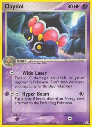 Claydol #38 · Holon Phantoms Pokémon card