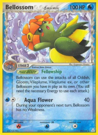 Bellossom δ #19 · Holon Phantoms Pokémon card