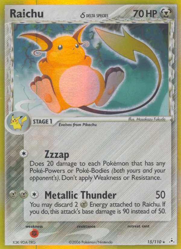 Raichu δ full card art